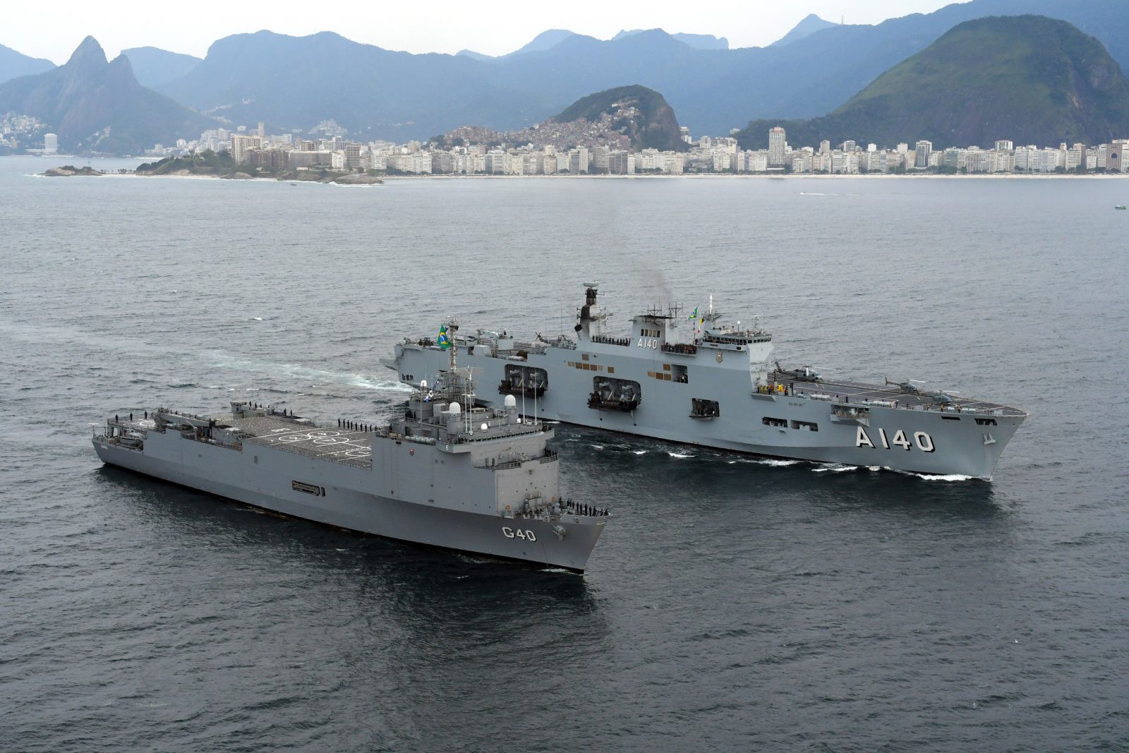 Novas embarcações têm espaço para helicópteros de médio porte. Foto: Marinha do Brasil