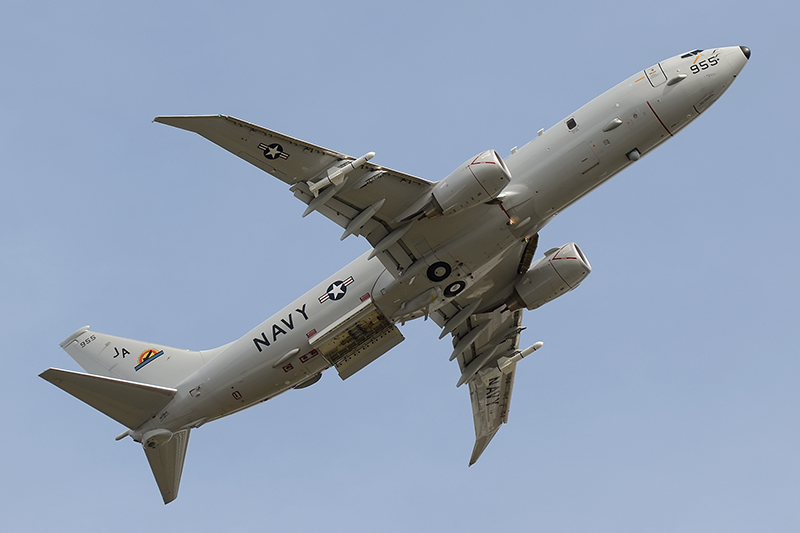 Sucessor do P-3 Orion, o P-8 é utilizado para missões de patrulha marítima, reconhecimento, caça a submarinos, ataque e inteligência