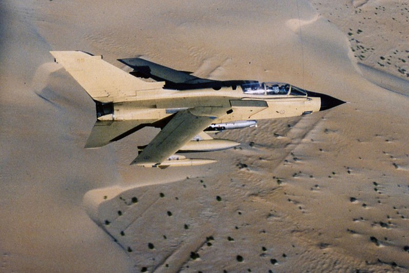 Tornado italiano sobrevoa o Oriente Médio no início dos anos 90
Foto: Ministero della Difesa