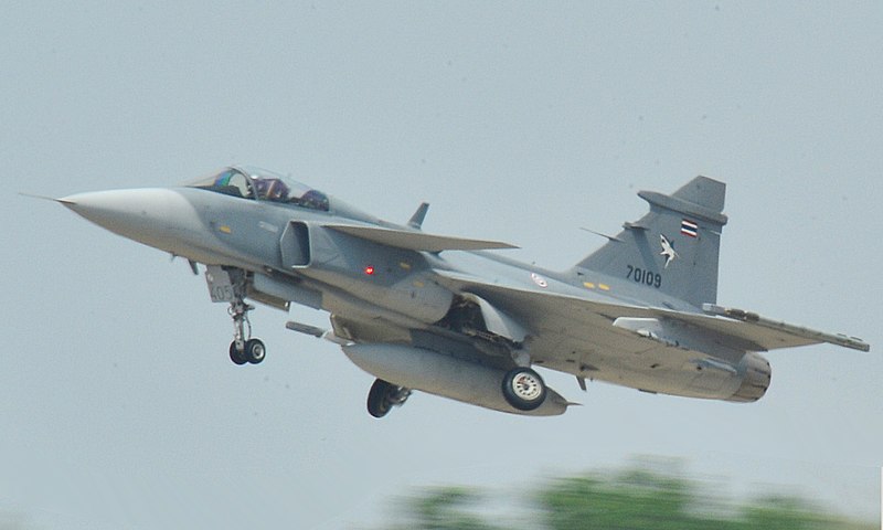 Gripen C da Tailândia
Foto: Aaron Oelrich / USAF