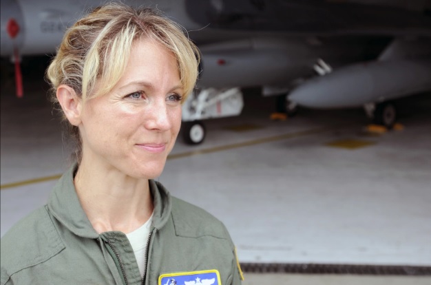 A piloto de caça Heather Penney
Foto: Johnathon Orrell / USAF