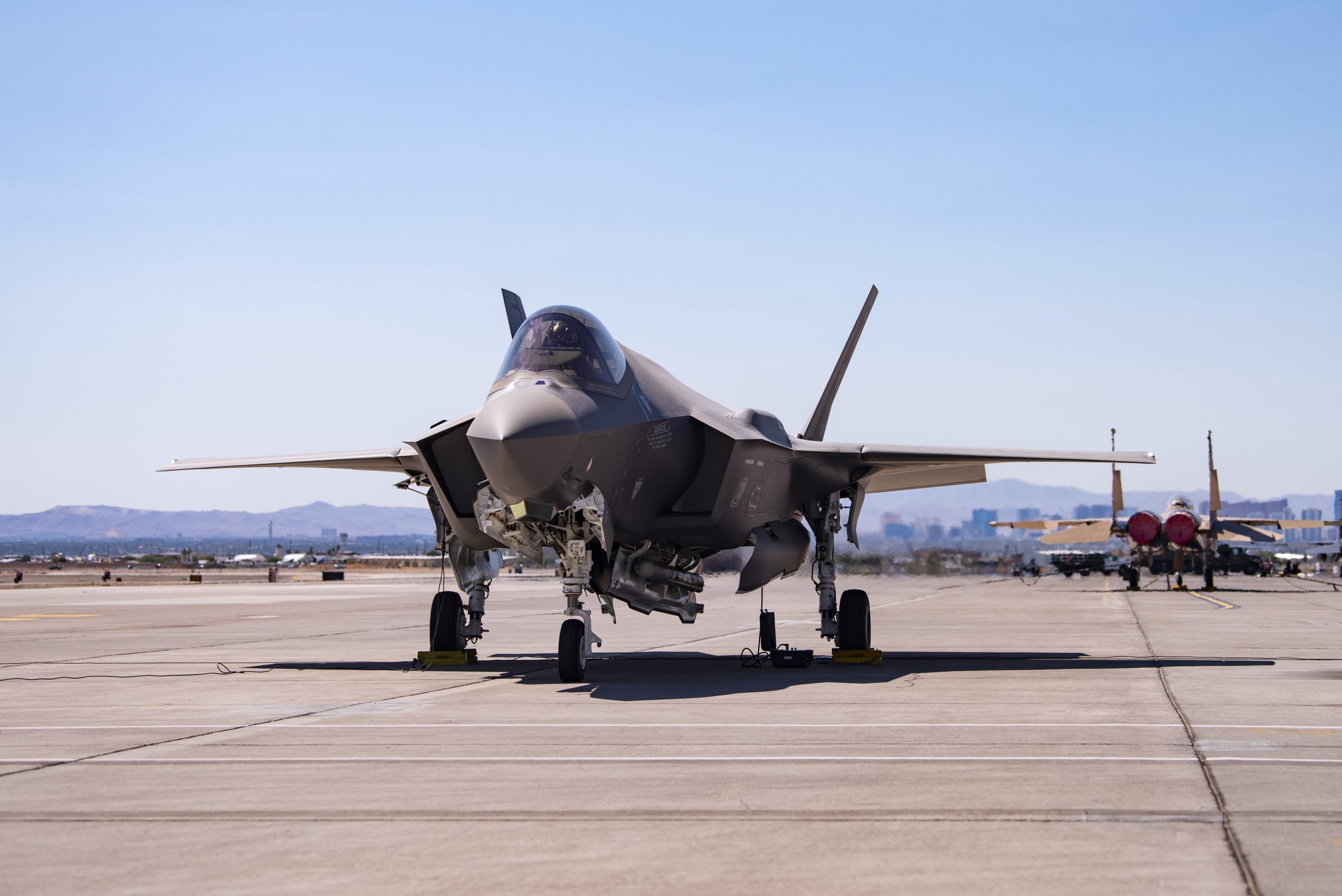 F-35A utilizado para certificação com a bomba B-61-12
Foto: Zahary Rufus / USAF