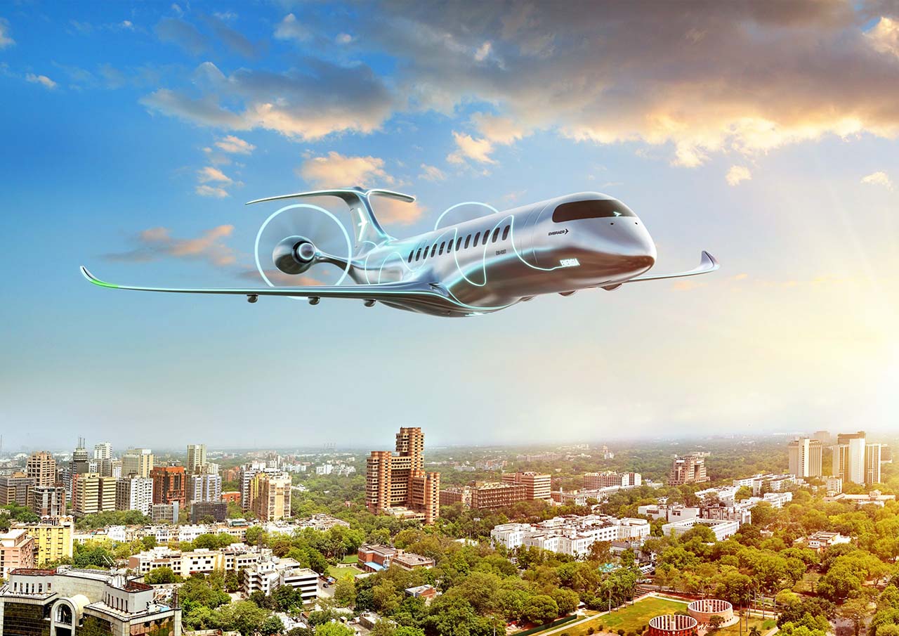 Embraer lança nova famílias de aeronaves com foco na sustentabilidade