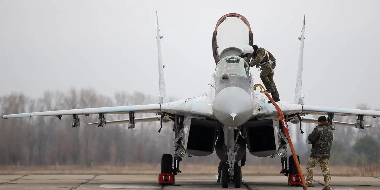 MiG-29 em operação na Ucrânia, em 2016. Foto: Danil Shamkin