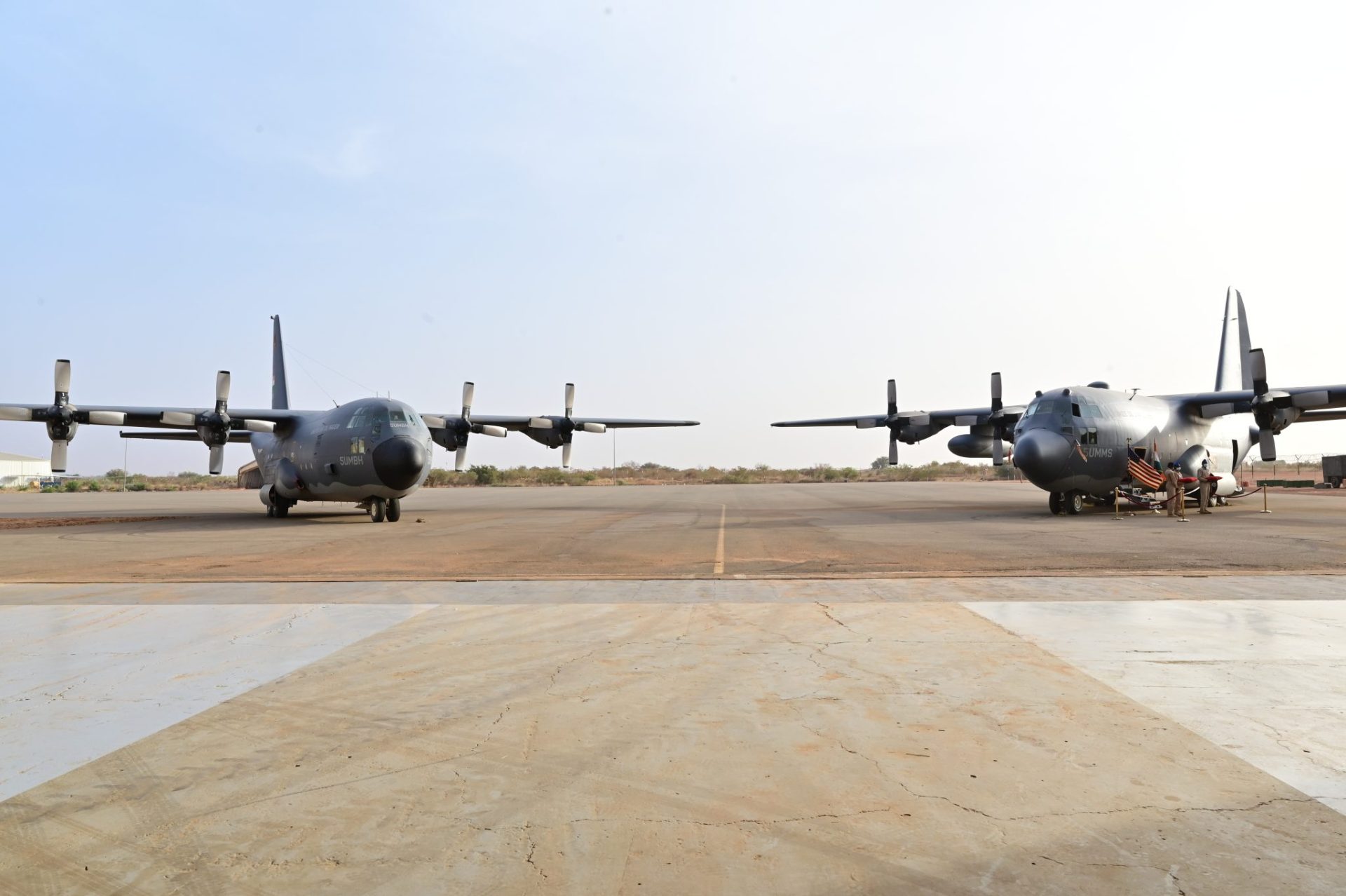Aeronaves C-130 H entregues pelos EUA ao Níger. Foto: Stephanie Longoria