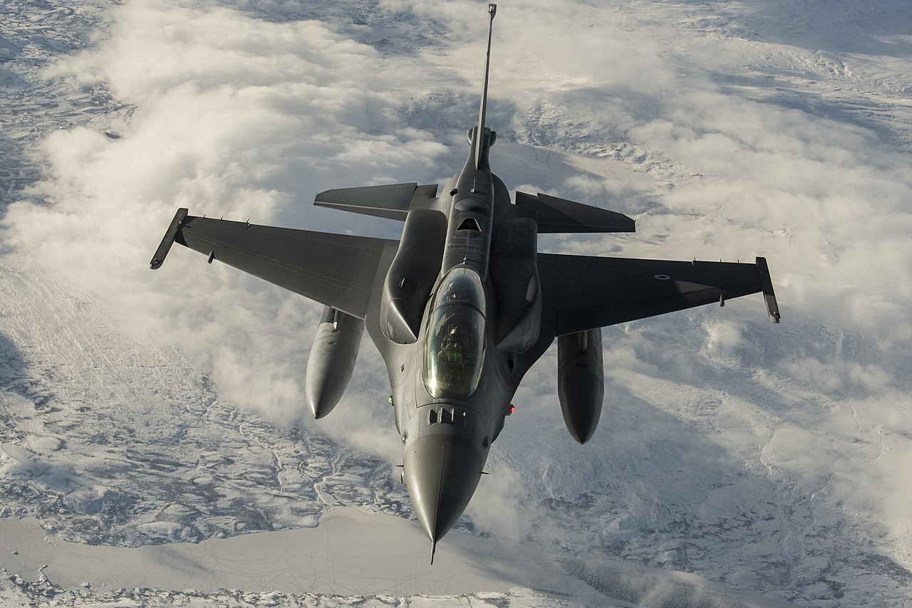 F-16D da Turquia em treinamento da OTAN. Foto: Jonathan Snyder