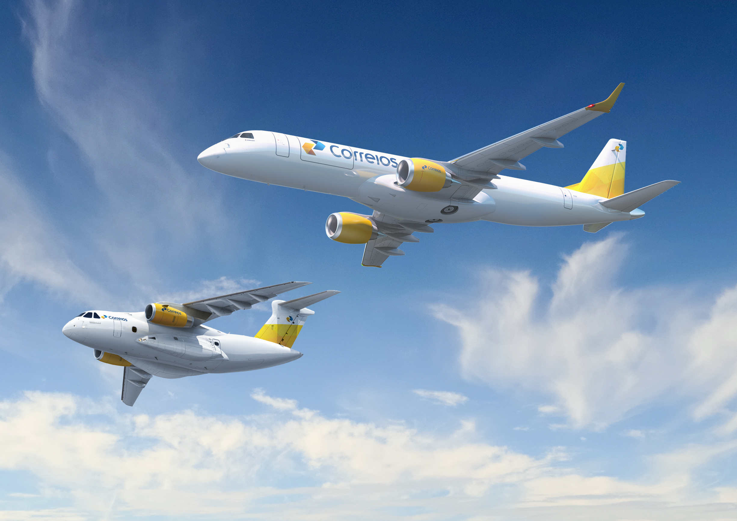 Embraer vai avaliar uso do KC-390, do E-190F e do E-195F para os Correios