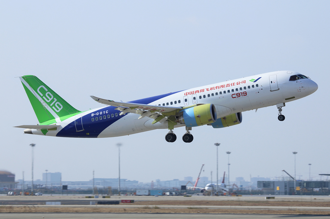 COMAC C919. Foto: Ken Chen