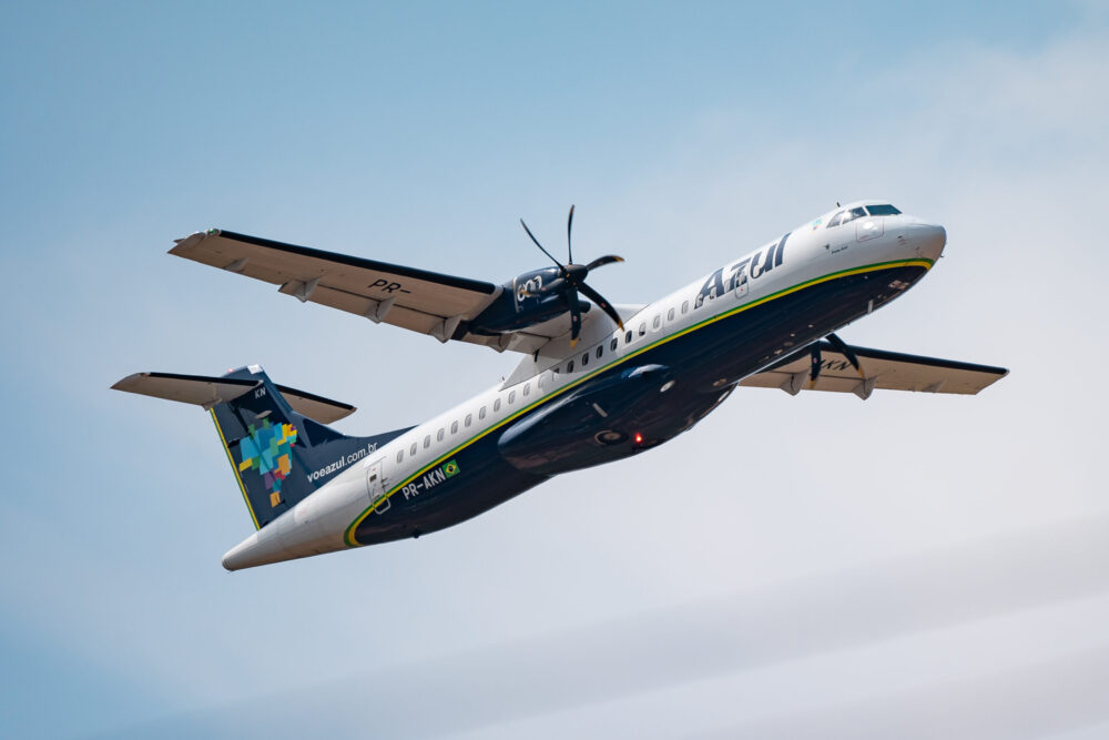 Aeronaves ATR, da Azul, vão reforçar conectividade com aeroportos do interior gaúcho. Foto: Azul