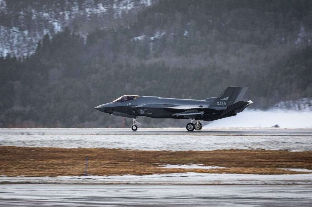 F-35 no aeródromo de Evenes