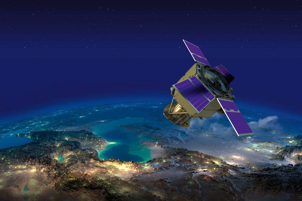 Satélite KhalifaSat foi um dos principais desenvolvimentos espacais dos Emirados Árabes Unidos até o momento, servindo para observação da Terra