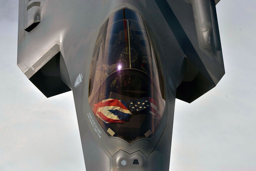 F-35A Lightning II da USAF. Foto: Natasha Stannard