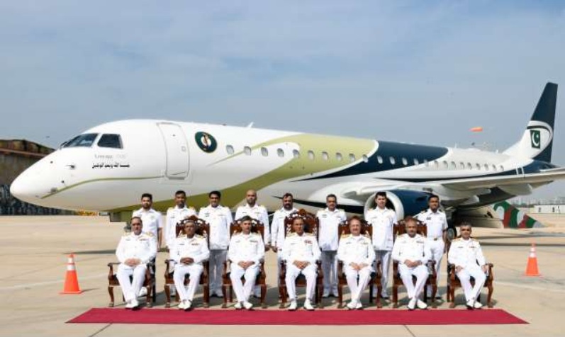 Embraer 190 de transporte da Marinha do Paquistão. A partir deste modelo foi desenvolvido o Sea Sultan