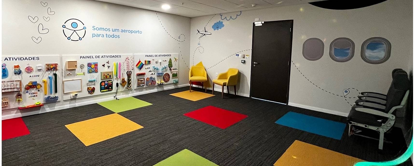 Sala Multissensorial do Aeroporto de Florianópolis
Foto: Floripa Airport
