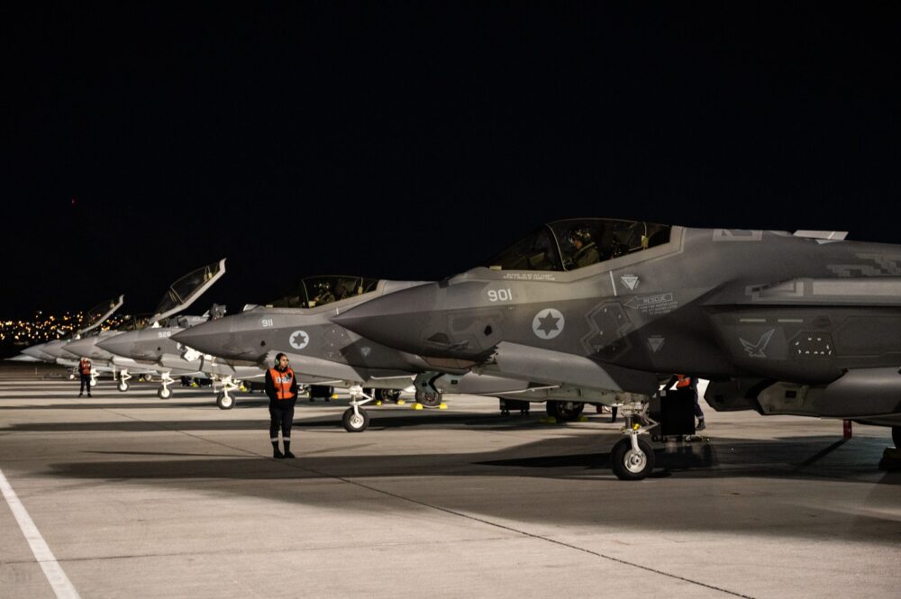 F-35I de Israel durante exercício Red Flag. Foto: Trevor Bell