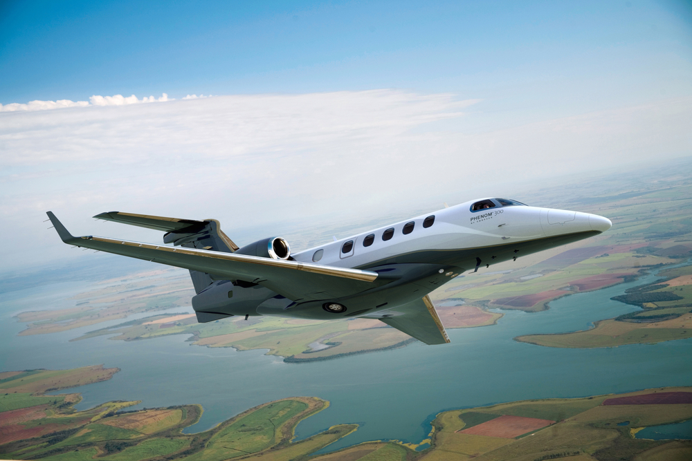 Phenom 300. Foto: Embraer