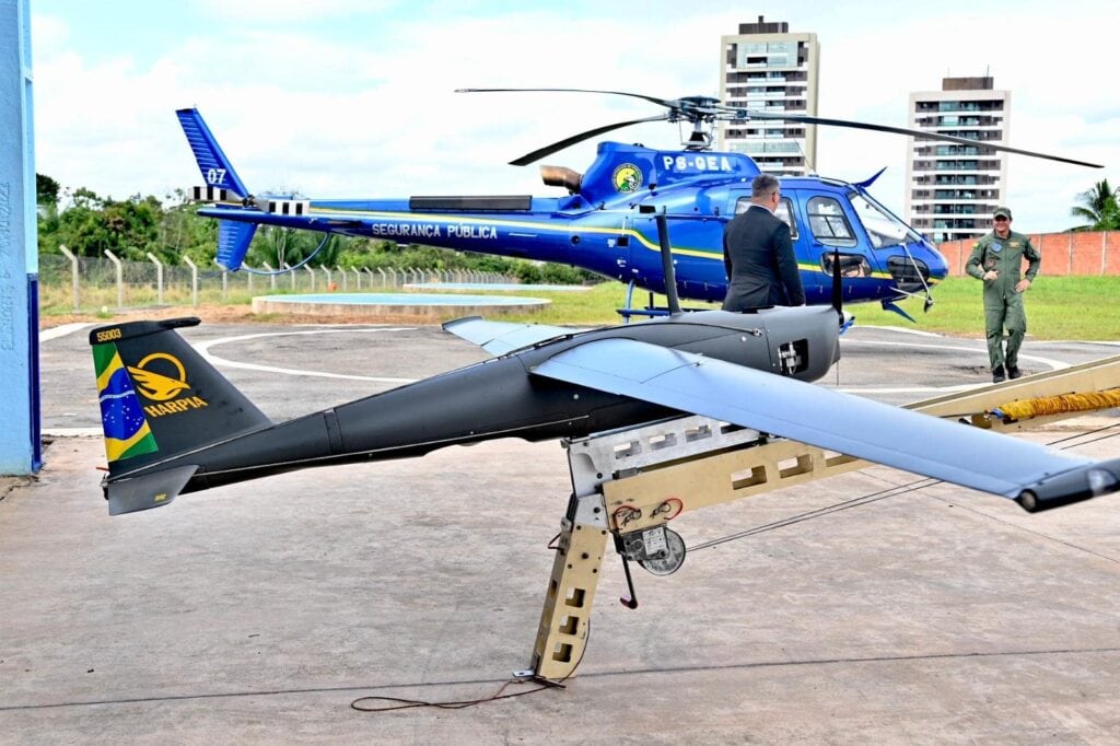 Drone Harpia irá operar com o Ciopaer do Acre. Foto: Dhárcules Pinheiro/ Agência de Notícias do Governo do Acre