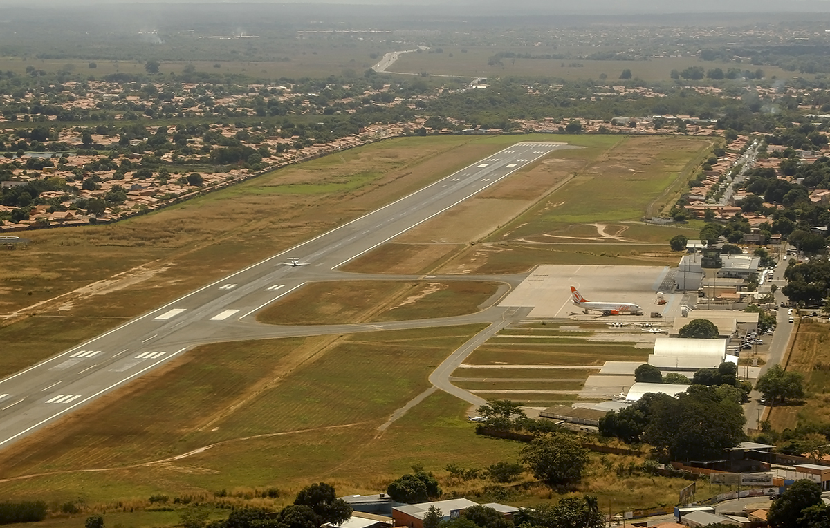 Vista Aérea do_ eroporto de Teresina Senador Petrônio Portella. Foto: Alexandro Dias