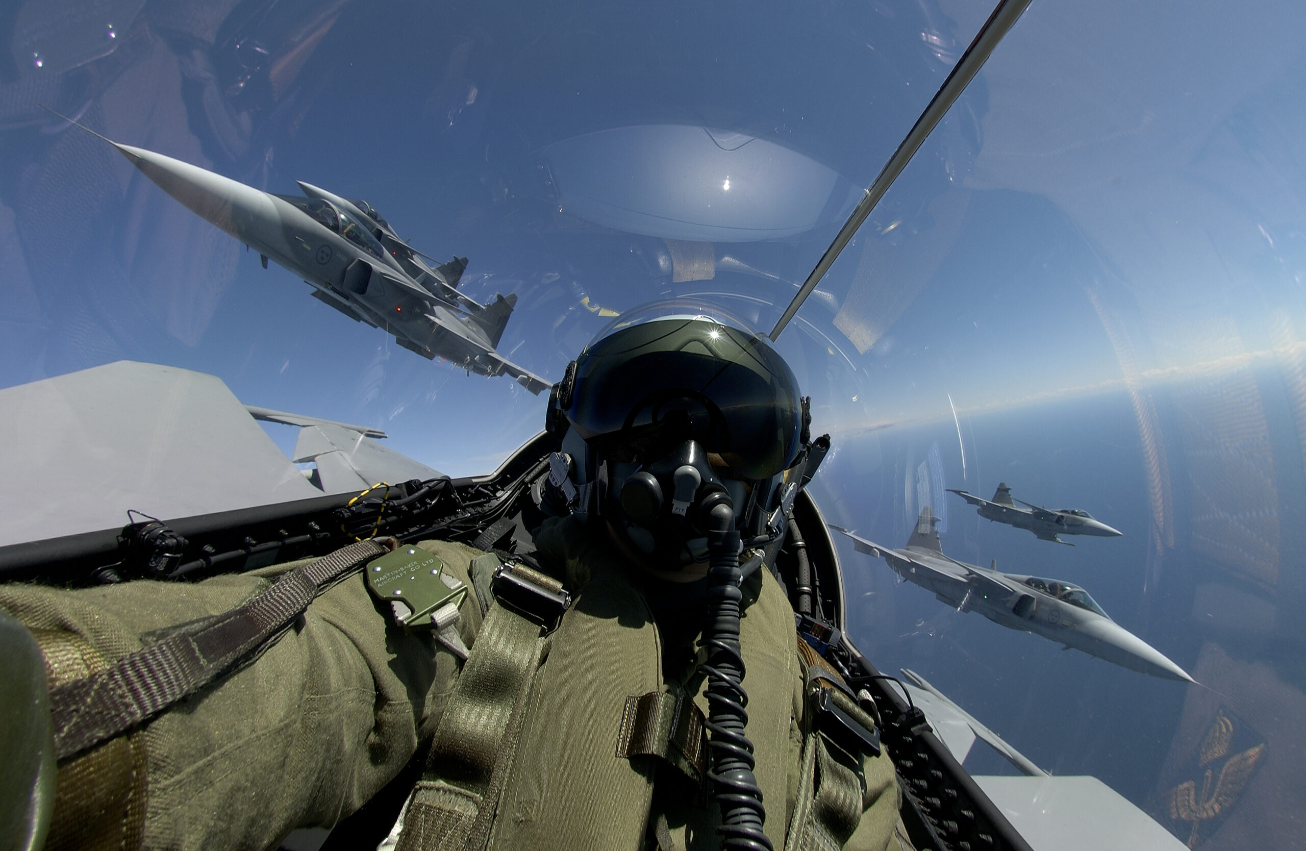Caças JAS-39 Gripen. Foto: Saab