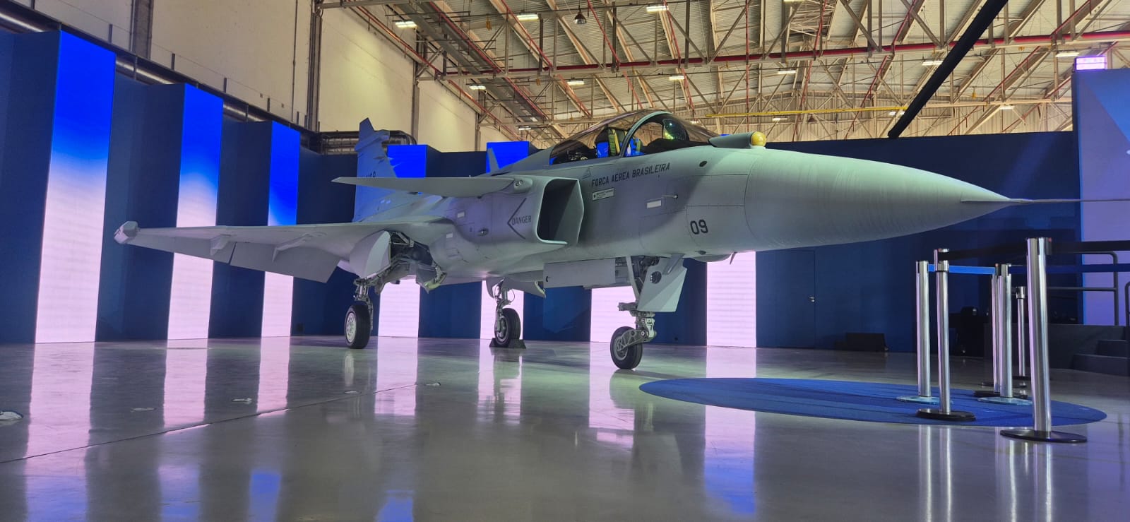 Primeiro F-39E Gripen produzido no Brasil. Foto: André Manhani