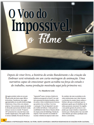 Matéria Avulsa Asas (110) – O Voo do Impossível