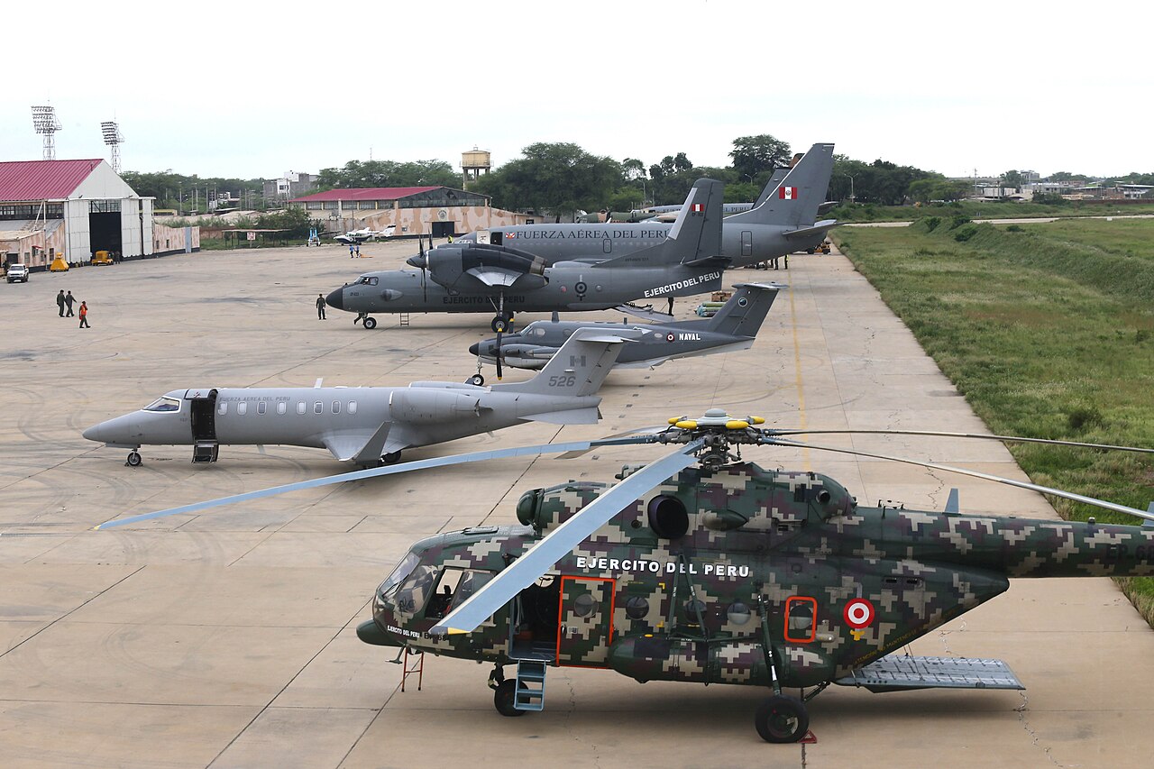 Aeronaves da Fuerza Aérea del Perú. Foto: Ministério da Defesa do Peru
