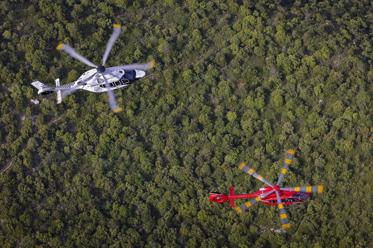 H160 e H145. Foto: Airbus Helicopters/Eric Raz