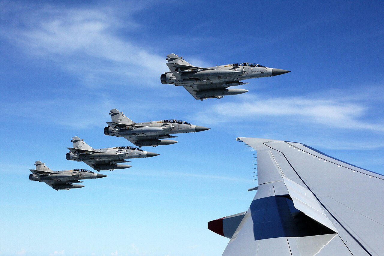 Caças Mirage 2000 de Taiwan. Foto: Ministério da Defesa de Taiwan