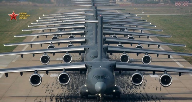 China exibe expansão da frota de Y-20B