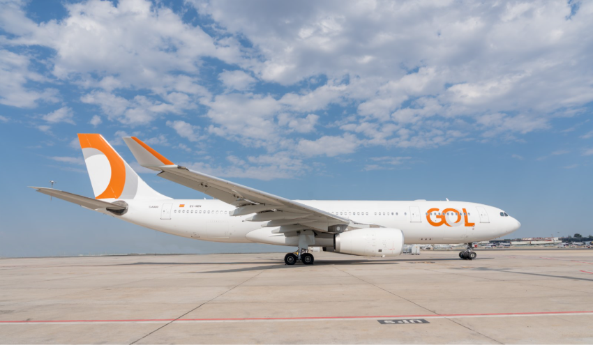 Aeronave Airbus A330 com pintura da GOL realizará o primeiro voo de longo curso da companhia entre o Rio de Janeiro (GIG) e Nova York (JFK). Foto: Gol