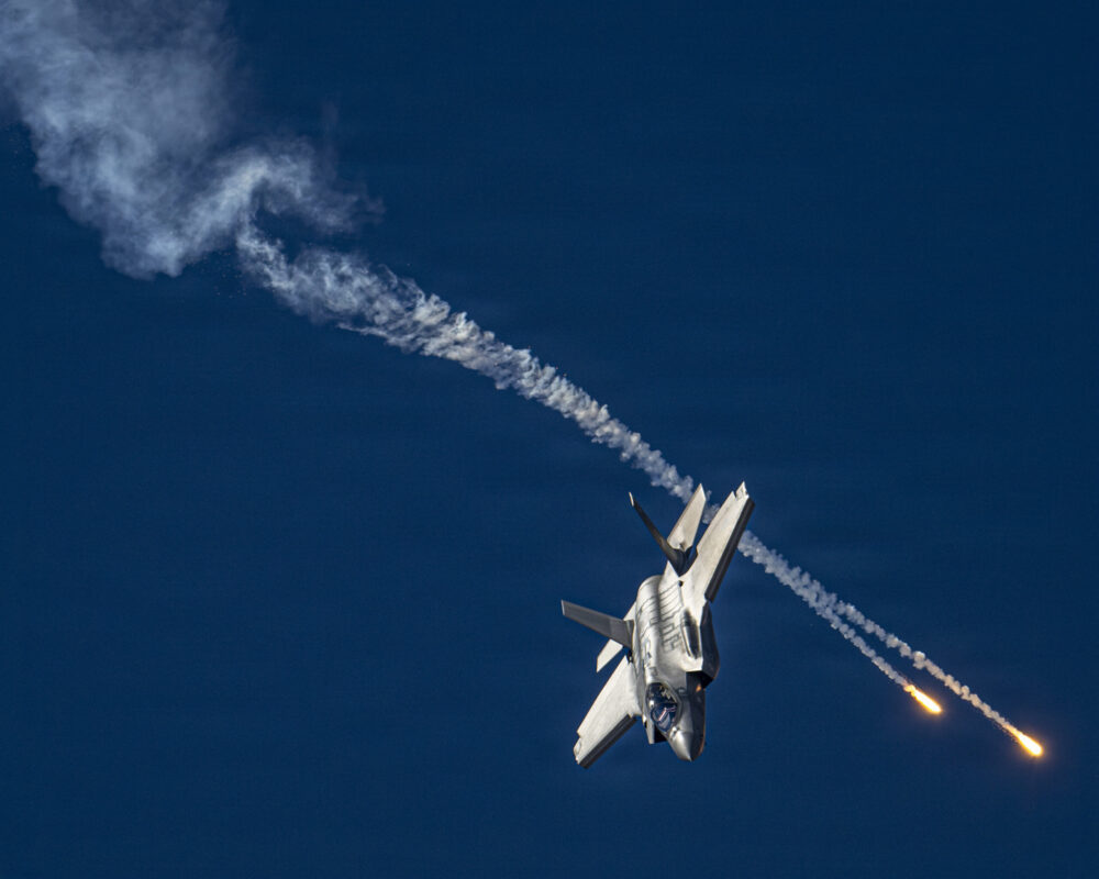 F-35A do Demonstration Team da U.S. Air Force. Foto: Nicholas Rupiper