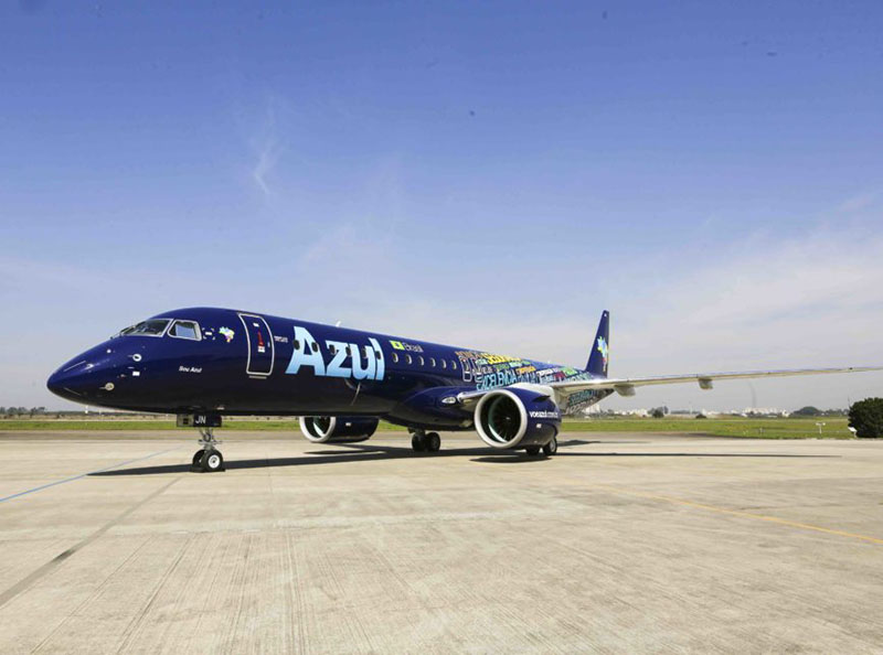 Primeiro Embraer 195 E2 da Azul já está em operação
Foto: Embraer