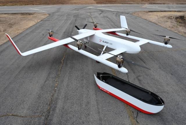 Drone poderá entregar até 220 kg de carga