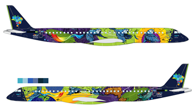 É CARNAVAL – Grafiteiro cria o avião mais colorido do Brasil