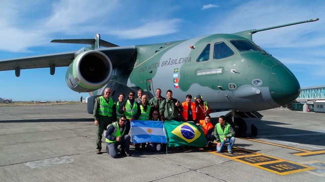 KC-390 em testes no Sul da Argentina
Foto: Telam