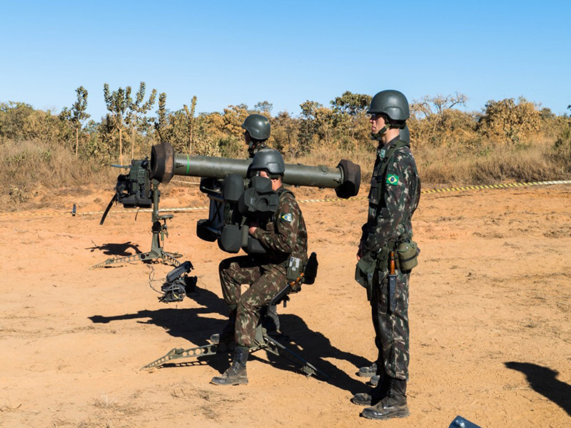 Sistema RBS 70 durante treinamento realizado em Formosa (GO)
Foto: Exército Brasileiro