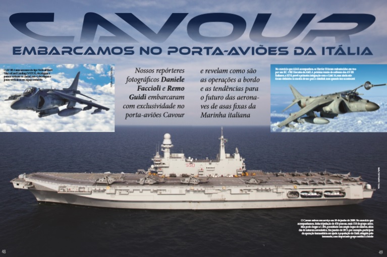 REPORTAGEM – Embarcamos no porta-aviões da Itália
