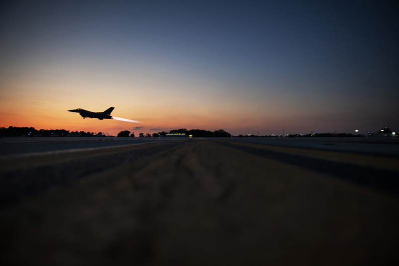 Decolagem de F-16 da Guarda Aérea Nacional de Ohio. Foto: Senior Master Sgt. Beth Holliker / USAF