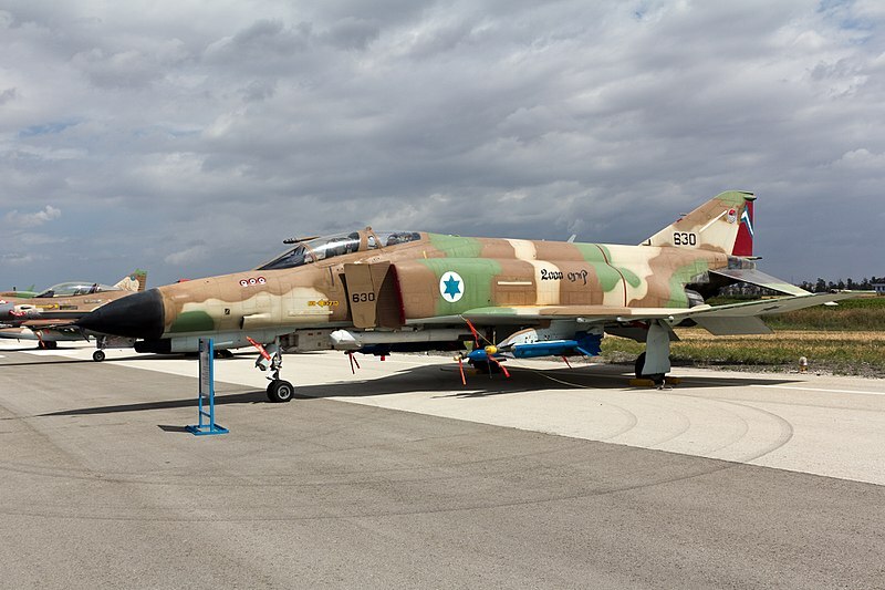 Recebidos por Israel em 1969, os F-4E Phantom II eram o ápice tecnológico da época. Foto: Oren Rozen