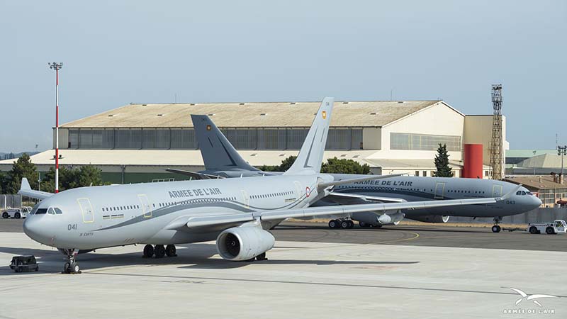 A versão MRTT do A330 é utilizada pela Força Aérea da França
Foto: Armée de l'air e de l'espace