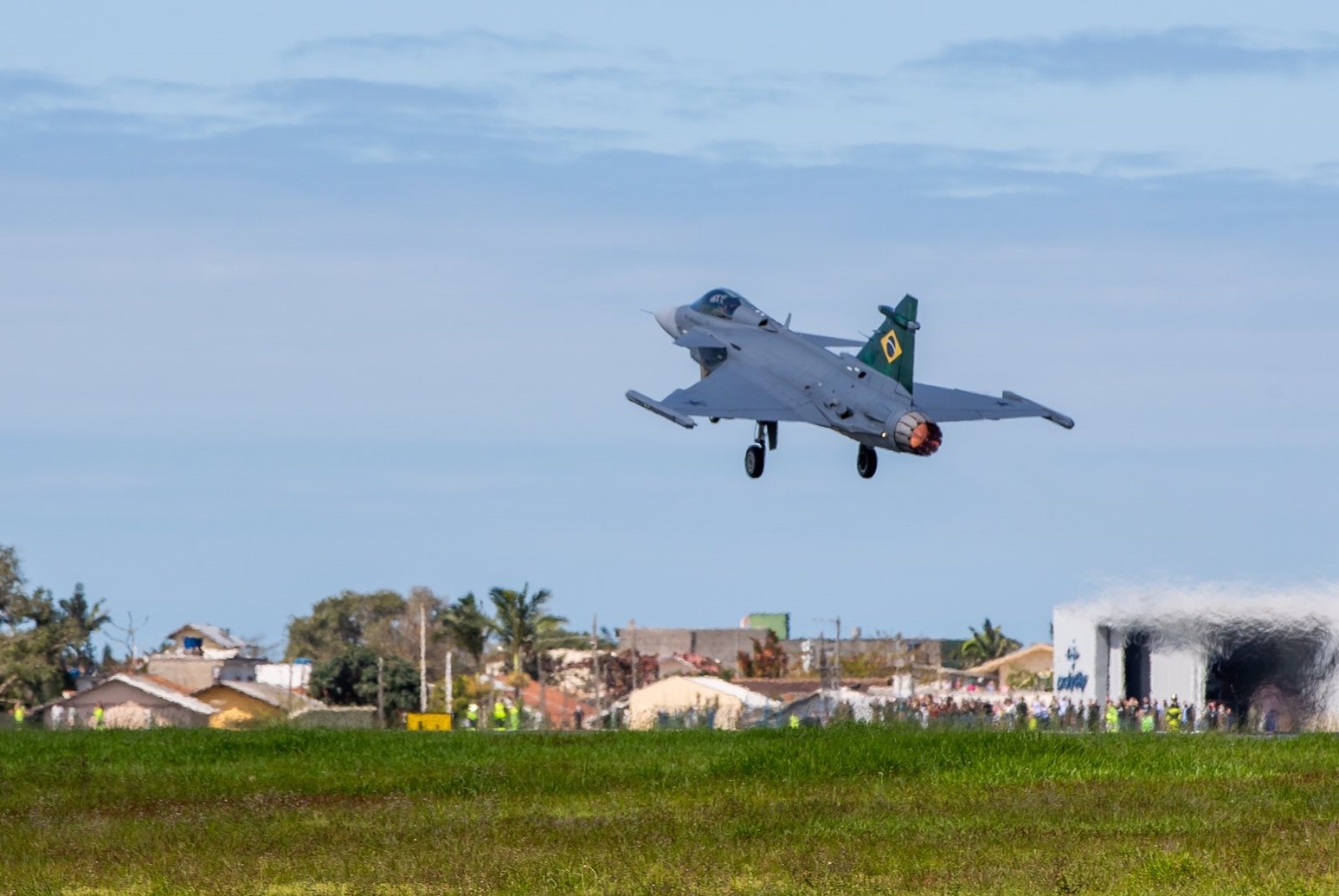 Primeira decolagem do Gripen no Brasil
Foto: Linus Svensson @Saab