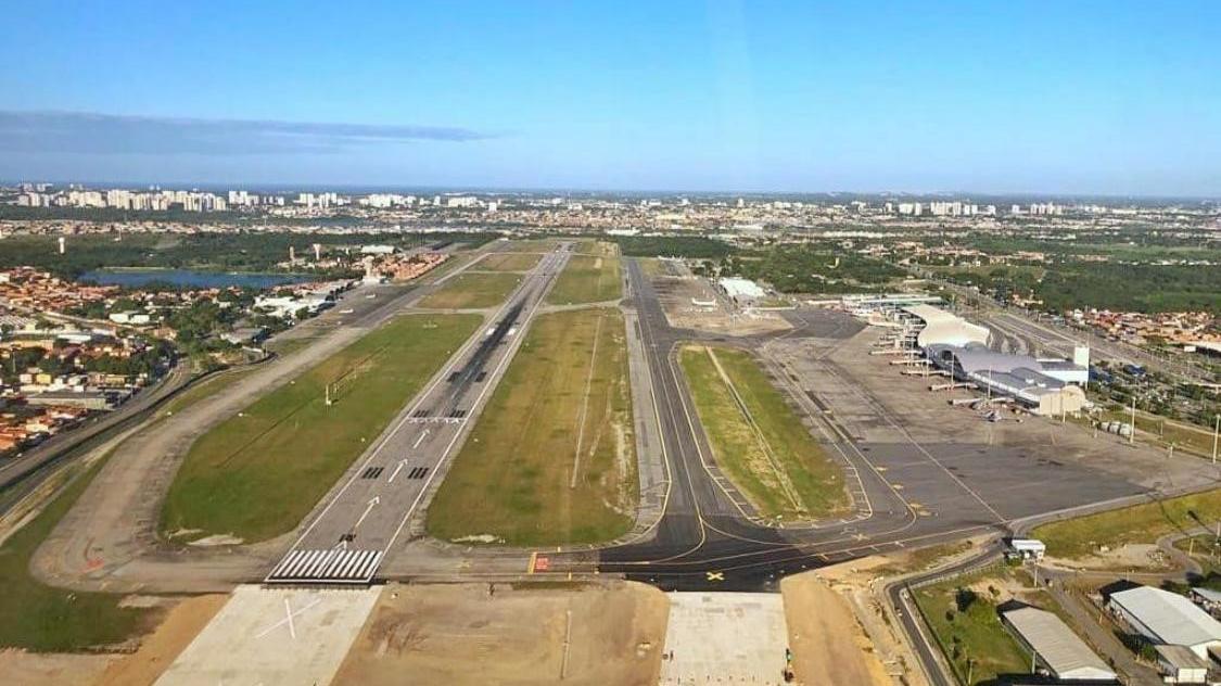Aeroporto de Fortaleza recebe extensão da pista de pouso