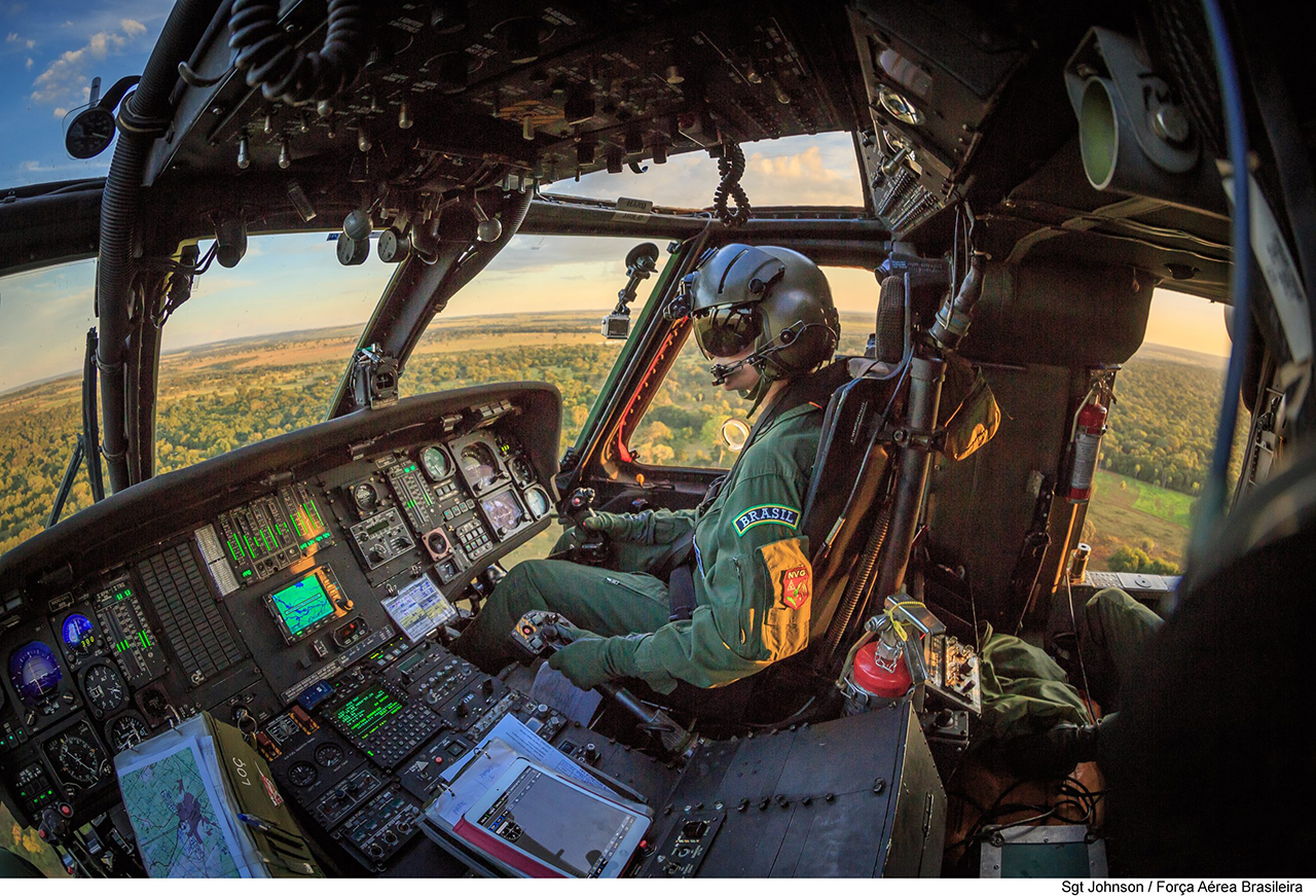 Helicóptero H-60 Blackhawk da FAB
Foto: Sgt Johnson Barros / Força Aérea Brasileira
