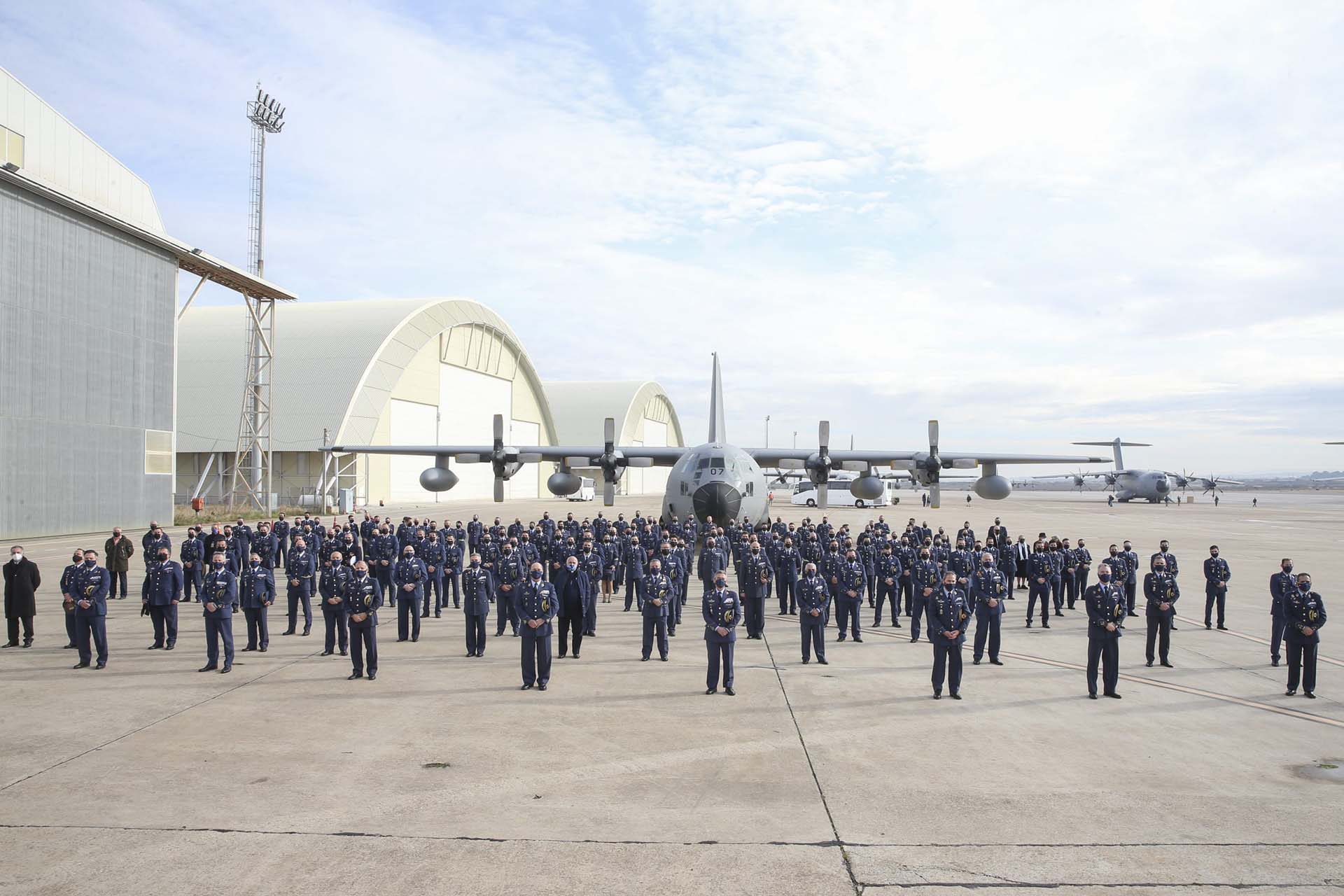 Cerimônia de despedida dos C-130 na Espanha
Foto: Ejército del Aire