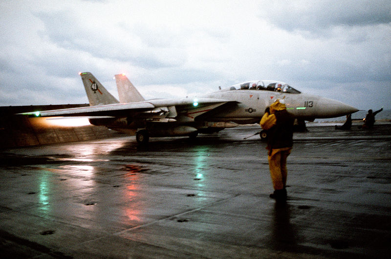 Caça F-14A Tomcat do esquadrão VF-41
Foto: US Navy