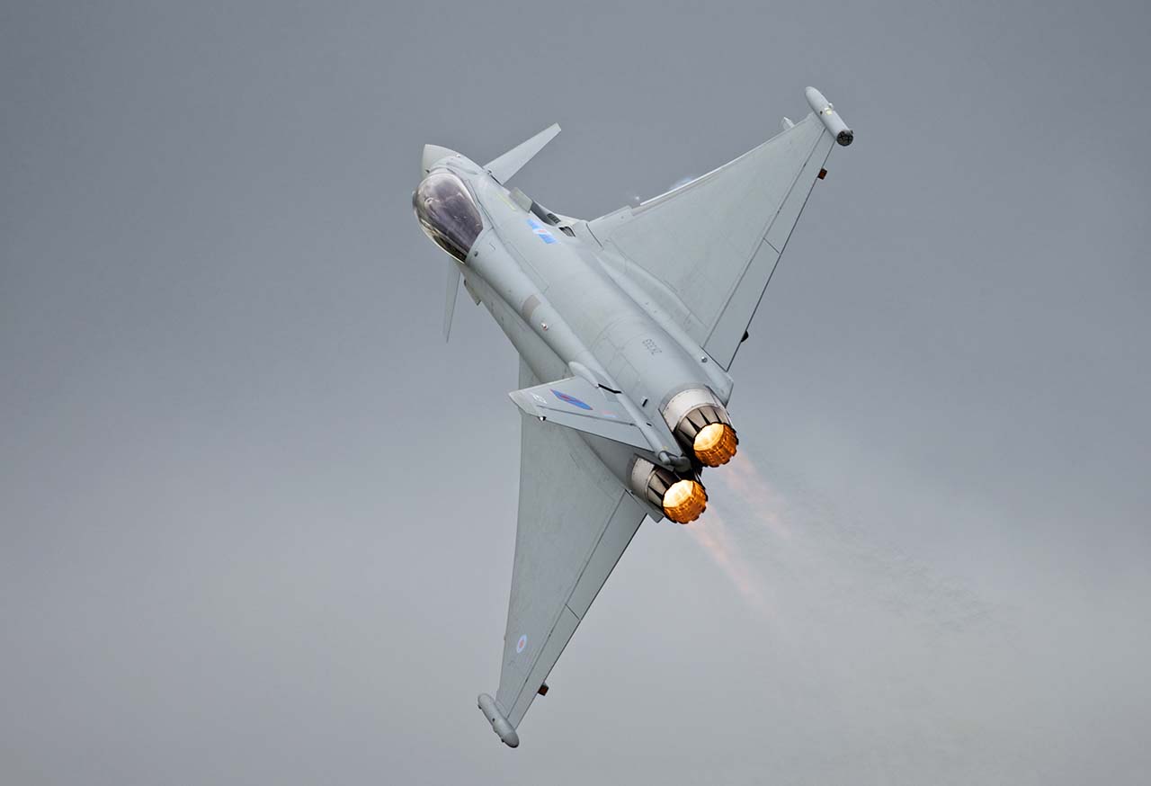 Eurofighter Typhoon da Royal Air Force na RIAT 2012
Foto: Peter Gronemann