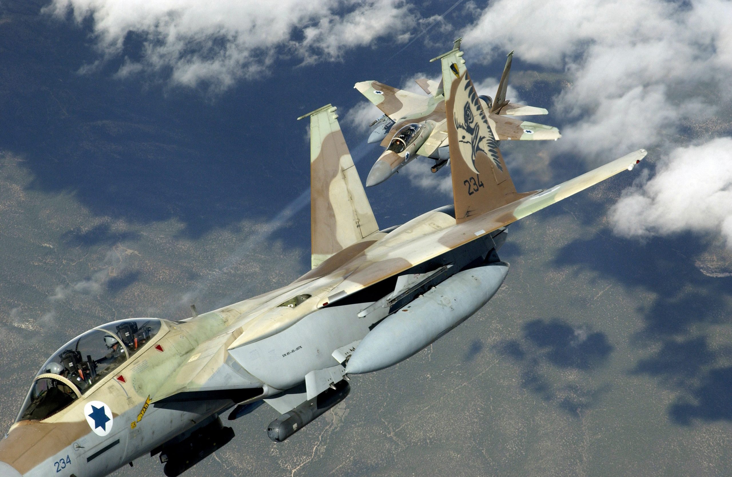 Dois F-15D israelenses durante uma Red Flag
Foto: KEVIN J. GRUENWALD / USAF