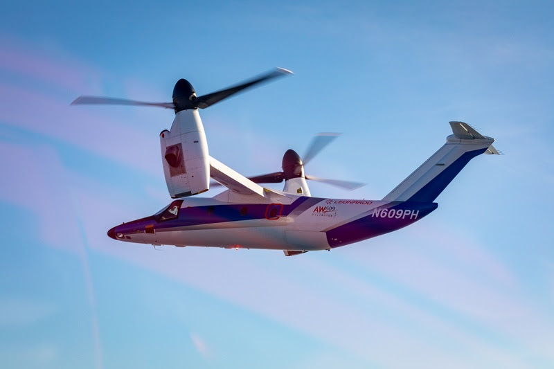 AW609 AC4 Transfer Genoa to Cascina Costa
