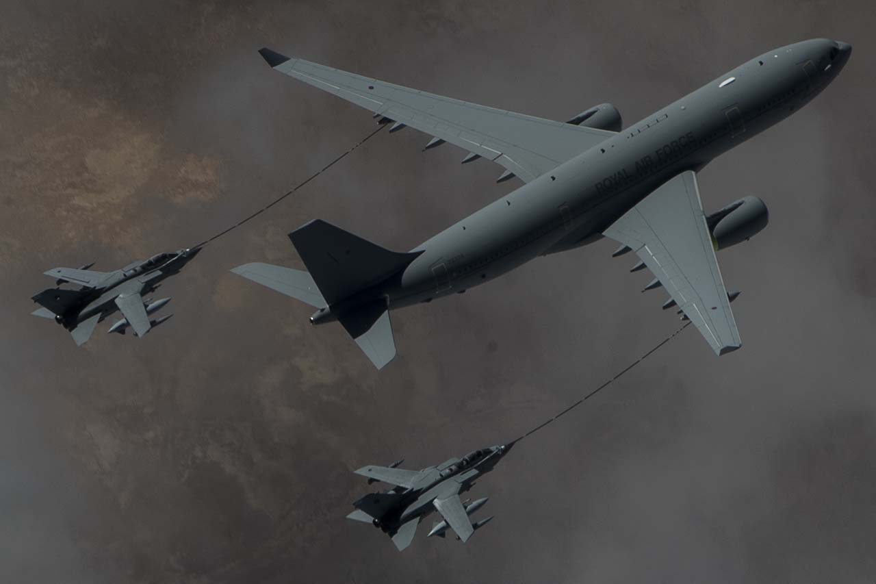 A330 MRTT da Royal Air Force. Foto: Perry Aston - USAF