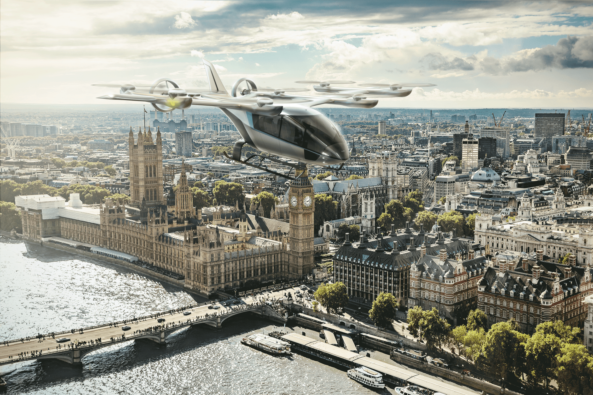 Embraer / Eve apresenta cabine do seu eVTOL